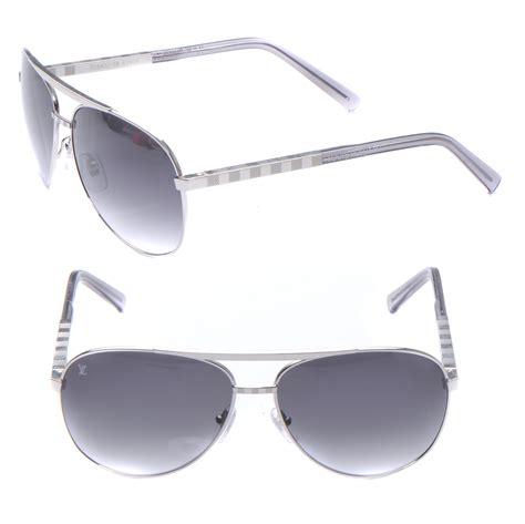 louis vuitton attitude sunglasses silver acetate. size u|louis vuitton attitude pilote sunglasses.